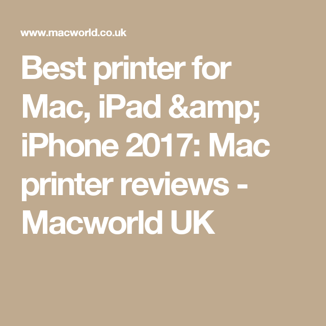 best printer for mac ipad